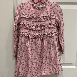 Mayoral Pink Dress with bows pattern